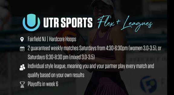 NJ United Doubles Flex+ Leagues Feb 24th - Apr 27th