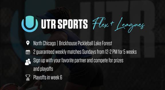 MIXED DOUBLES TEAM P3/P4 Sundays 12-2 PM Flex + Leagues at Brickhouse Pickleball Lake Forest (Apr 7th - May 12th)