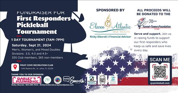 Fundraiser for First Responders Pickleball Tournament