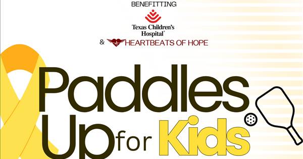 Paddles Up for Kids Pickleball Tournament to FIGHT childhood cancer