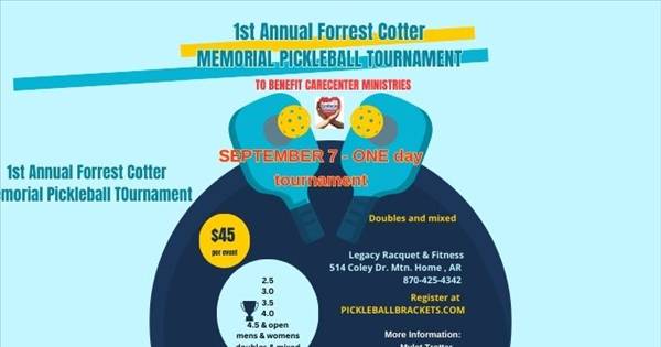 1st Annual Forrest Cotter Memorial Pickleball Tournament
