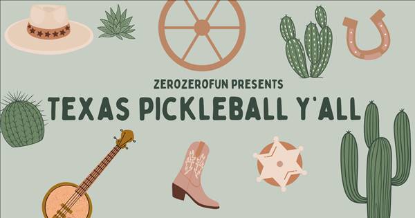 Texas Pickleball Y'all: Presented by Zero Zero Fun - Indoor Tournament in Bastrop near Austin