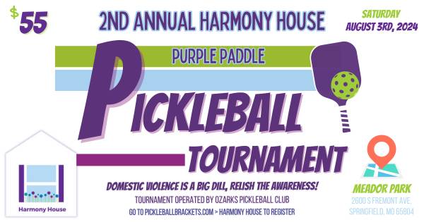 Harmony House Purple Paddle Pickleball Tournament 2024