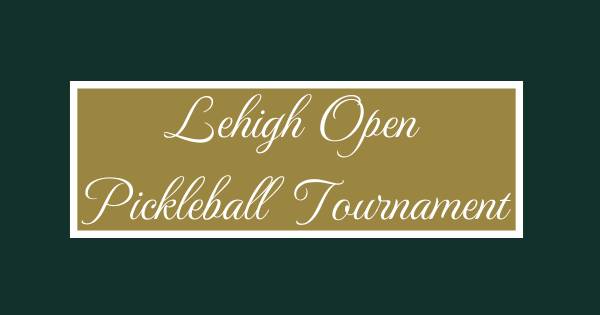 1st Annual Lehigh Open