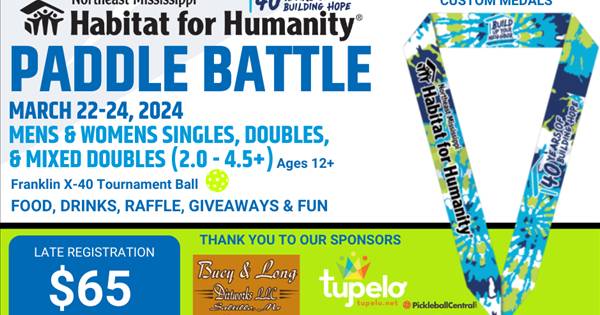 Paddle Battle Tournament for NEMS Habitat for Humanity