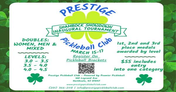 Shamrock Showdown @ Prestige PBC powered by Premier Pickleball