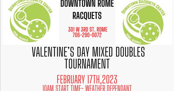 Downtown Rome Valentine's Day Mixed Doubles