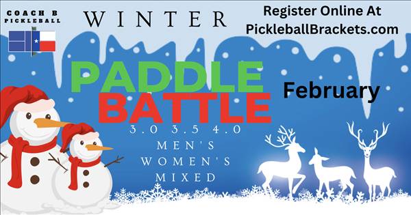 Winter Paddle Battle (Now with 55+ Age Brackets)