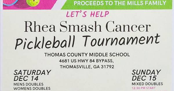 Rhea Smash Cancer Pickleball Tournament