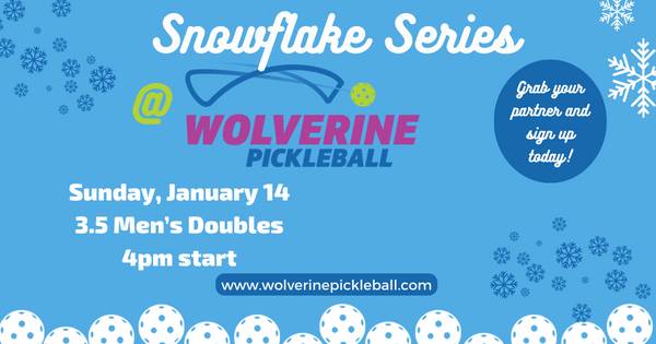 Wolverine Pickleball Snowflake Series - 3.5 Men