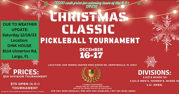 Christmas Classic Pickleball Tournament