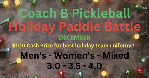 Coach B Pickleball Holiday Paddle Battle @ Livonia Athletic District