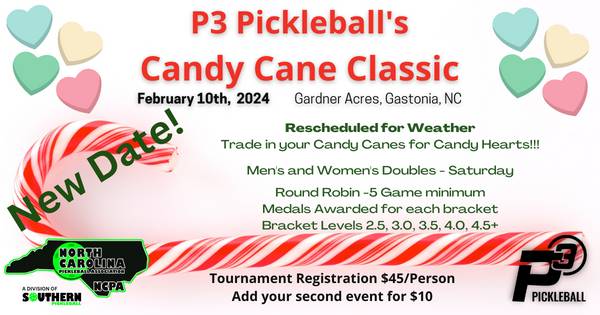P3 2023 Candy Cane Classic - Hosted by P3 Pickleball and the NCPA