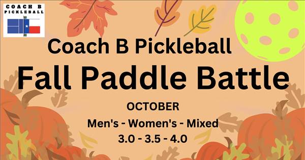 Coach B Pickleball Fall Paddle Battle @ Livonia Athletic District
