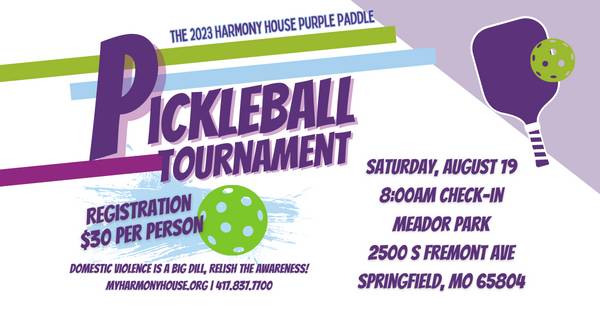 2023 Harmony House Purple Paddle Pickleball Tournament