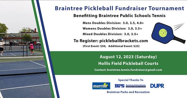 Braintree Pickleball Fundraiser Tournament