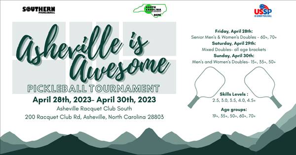Asheville is Awesome Pickleball Tournament presented by Alignment Health Plan
