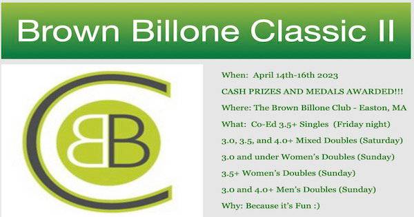 Brown Billone Pickleball Classic II
