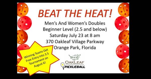 Beat The Heat Beginner Doubles (2.5 and below)