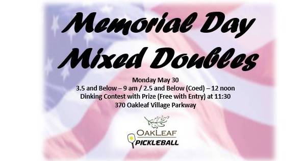 Memorial Day Mixed Doubles!