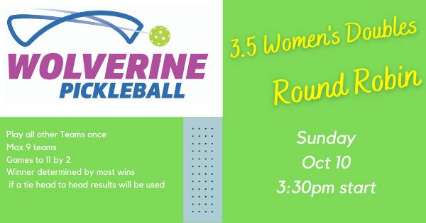 Womens Doubles Skill: (3.5) Age: (18 And Above)