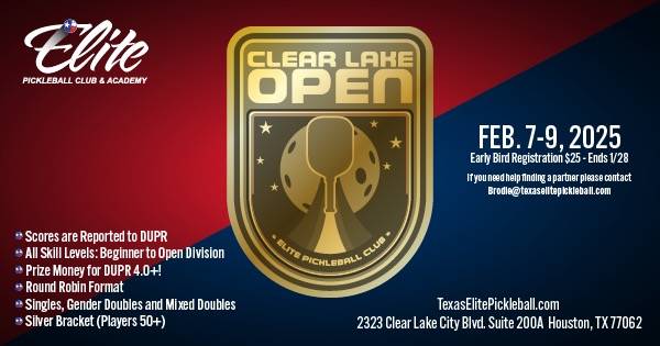 Elite - CLEAR LAKE OPEN