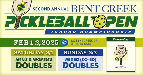 Second Annual Bent Creek Pickleball Open Indoor Championships