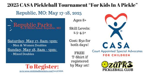 CASA Pickleball Tournament For Kids in a Pickle