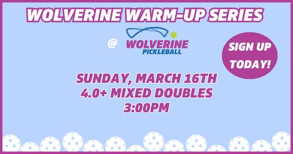 Wolverine Warm-up - 4.0+ Mixed Doubles