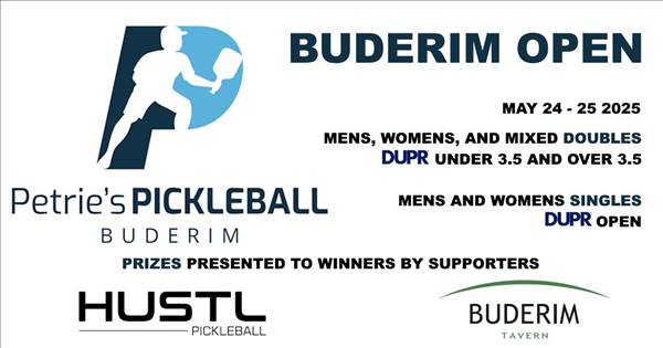 Petrie's Pickleball Club, Buderim Open.