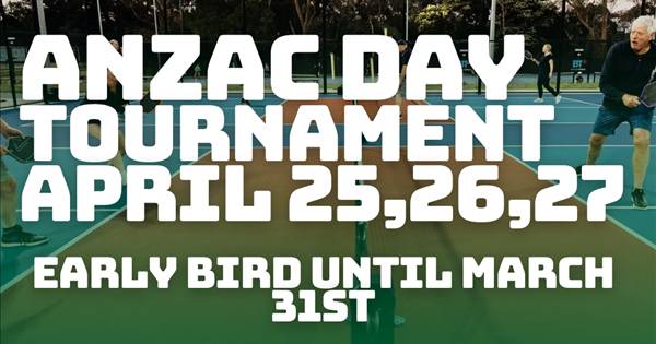 Anzac Day Pickleball Tournament at FCTC