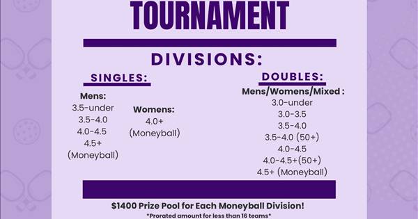 Janesville Open Pickleball Tournament