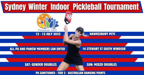 Sydney Winter Indoor Pickleball Tournament