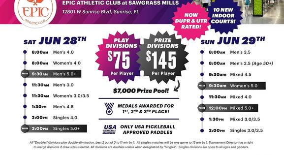 Paddle Tap Pickleball @ Epic Athletic Club