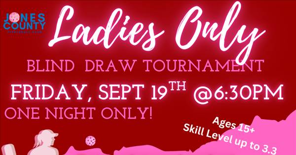 Ladies ONLY 3.0 & Below Blind Draw