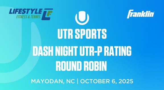 UTR-P Get Rated Event @ Lifestyle Fitness and Tennis