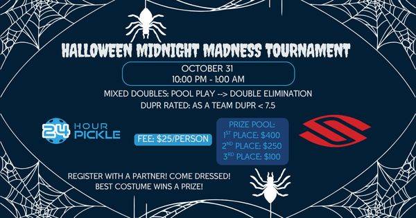 Halloween Midnight Madness DUPR < 7.5(combined)