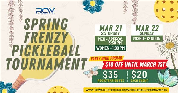 Spring Frenzy Pickleball Tournament