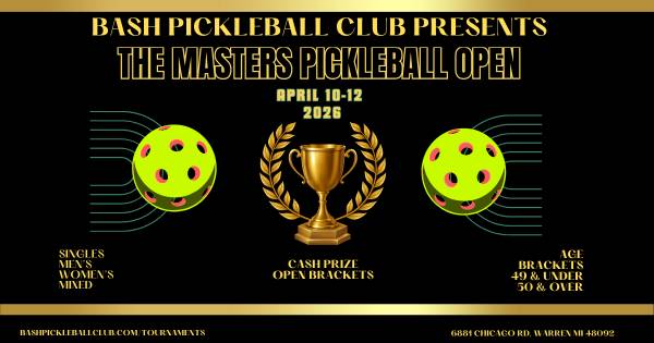 Bash Masters Pickleball Open