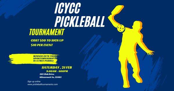 ICYCC Dink and Dunk Pickleball Tournament - Round Robin with Playoffs