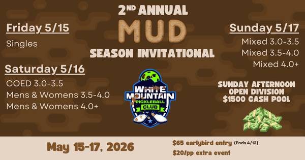 2nd Annual Mud Season Invitational - $1500 Open Division Prize Pool