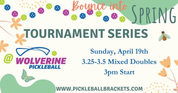 Wolverine Pickleball Spring Series - 3.25-3.5 Mixed Doubles