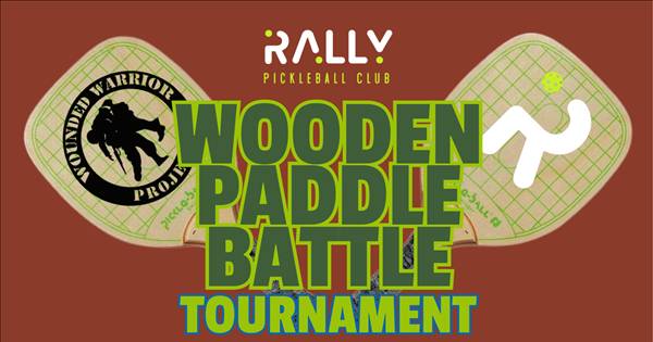 Rally's Wounded Warrior Wooden Paddle Battle