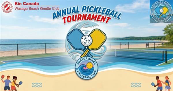 Wasaga Beach Kinette Club - Annual Pickleball Tournament - June 13, 2026