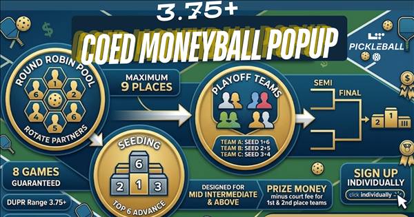 3.75+ Coed Moneyball Pop-up