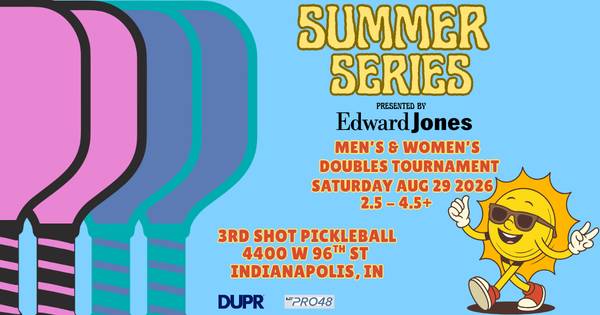 3rd Shot Pickleball's Summer Series Men's & Women's Doubles Tournament