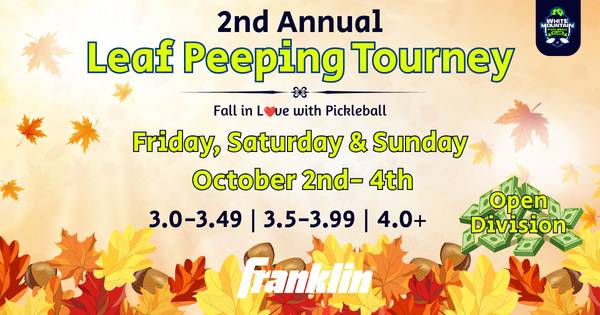 2nd Annual Leaf Peeper Tournament - Up to $1500 purse