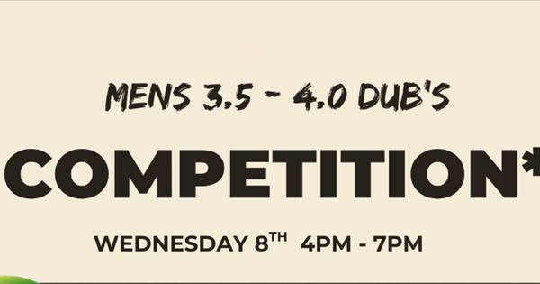 Men's 3.5 - 4.0 Competition