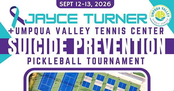 CANCELED - Jayce Turner + UVTC Suicide Prevention Pickleball Tournament