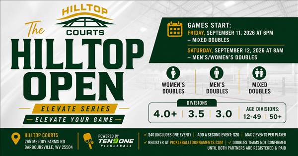 THE HILLTOP OPEN - Elevate Series